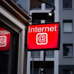 Safety Information - Internet LED signage beside building near buildings