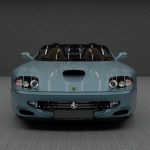 Hybrid Tires - a blue sports car parked in a garage