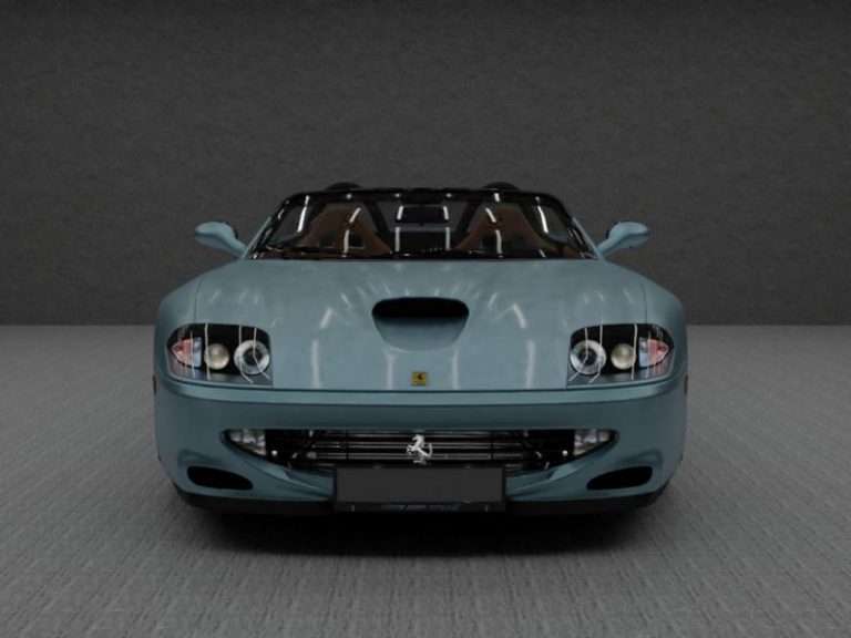 Hybrid Tires - a blue sports car parked in a garage