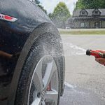 Tire Pressure - black car wheel with tire