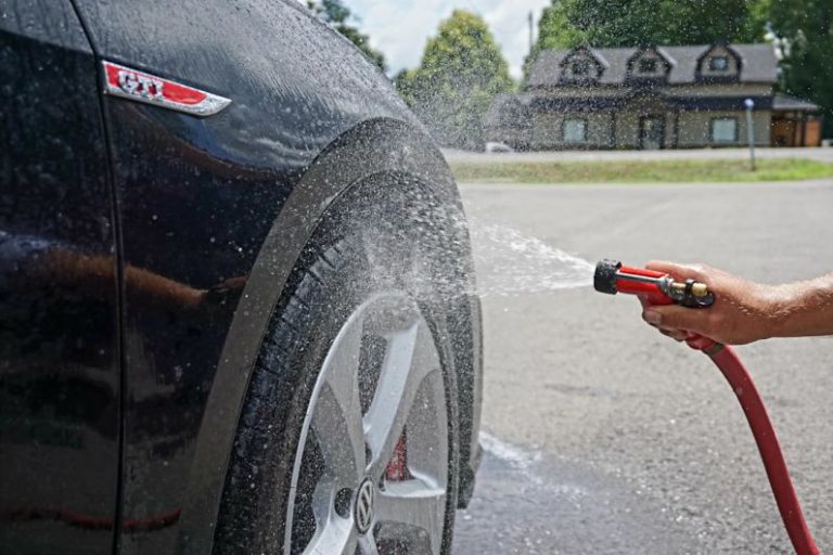 Tire Pressure - black car wheel with tire
