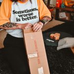 DIY Retreading - a person with a box on the lap