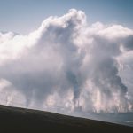 Air Quality - white clouds over the road