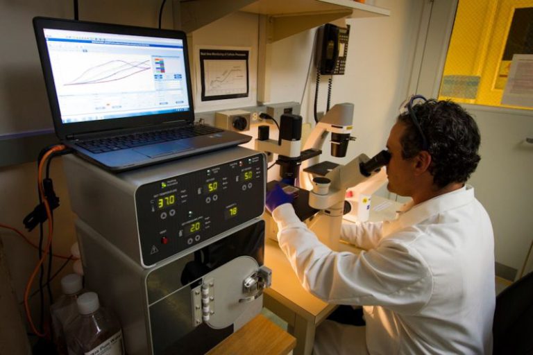 Cost Analysis - man looking at microscope